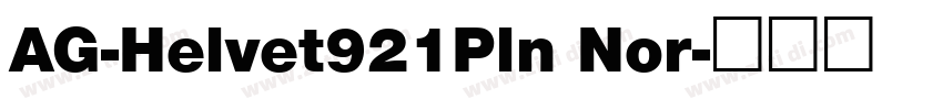 AG-Helvet921Pln Nor字体转换